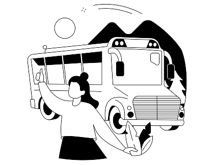 Bus Support Illustration